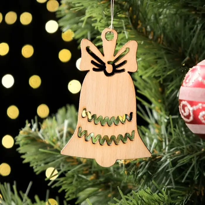 Елочная игрушка «Колокольчик» 8×9 см Елочная игрушка «Колокольчик» 8×9 см