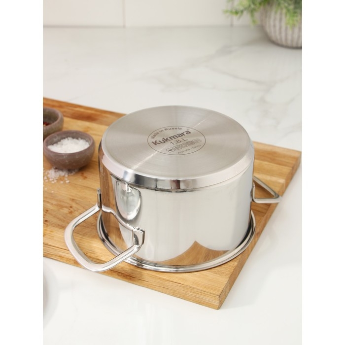 Кастрюля SAFIA, 1.8 л, d=16 cм, капсульное дно, индукция Кастрюля SAFIA, 1.8 л, d=16 cм, капсульное дно, индукция