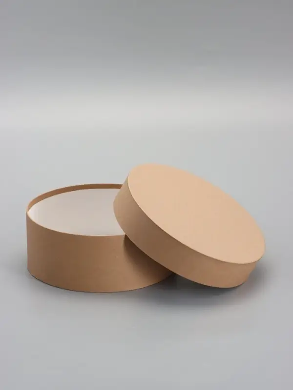 Коробка круглая крафт, 20 х 8 см