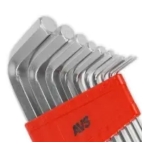 Набор ключей торцевых шестигранных удлиненных 10 предметов (1,5-12мм) AVS HKS-10L