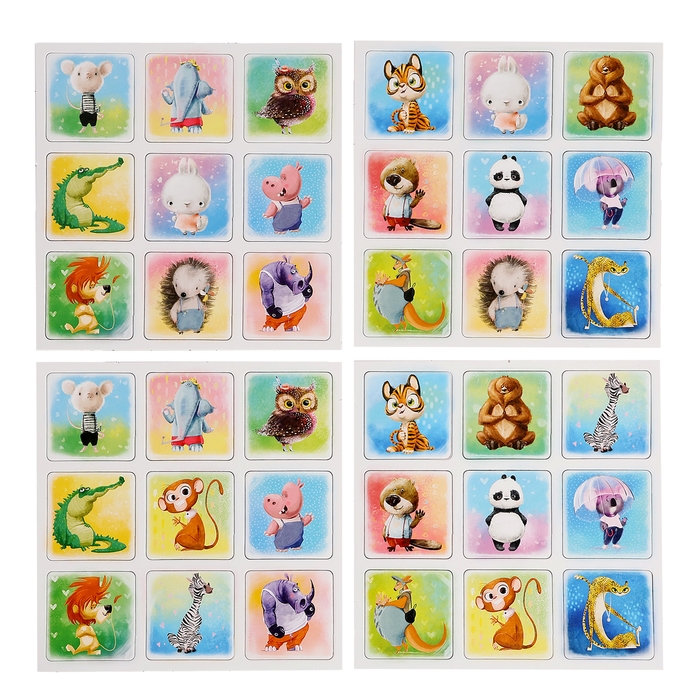 Настольная игра «Мемо. Happy ZOO», 36 карточек, 3+ Настольная игра «Мемо. Happy ZOO», 36 карточек, 3+