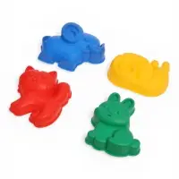 Набор игрушек для песочницы: ведёрко, 4 формочки для песка, грабли, лопатка, МИКС