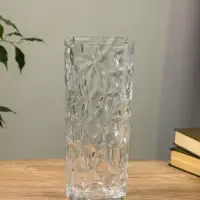 Ваза для цветов &laquo;Эдисон&raquo;, лучики, 29&times;12 см, стекло, прозрачная