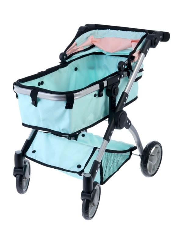 Коляска для кукол универсальная «Нежность», с корзиной, металлический каркас Коляска для кукол универсальная «Нежность», с корзиной, металлический каркас