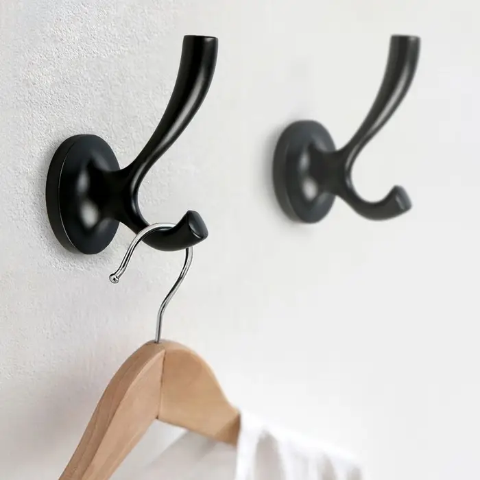 Крючок мебельный CAPPIO CONE, двухрожковый, цвет черный