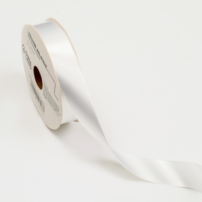 Лента для декора и подарков, белая, 2 см х 45 м Лента для декора и подарков, белая, 2 см х 45 м