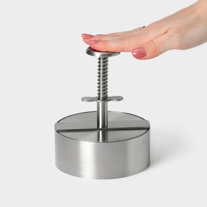 Пресс для бургеров Magistro Steel, 14×11,5 см, 304 сталь Пресс для бургеров Magistro Steel, 14×11,5 см, 304 сталь