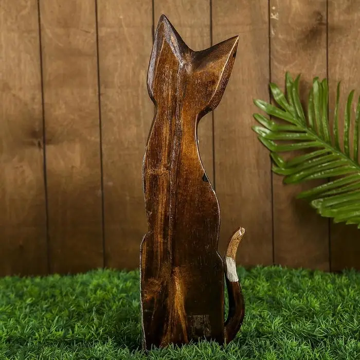 Сувенир «Кошка», 30 см, дерево