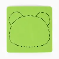 Вышивка по фетру "Панда", 20,5*20,5 см, цвет зеленый