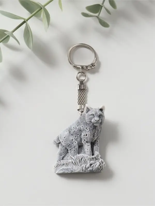 Брелок "Рысь" (барельеф), 4,8см