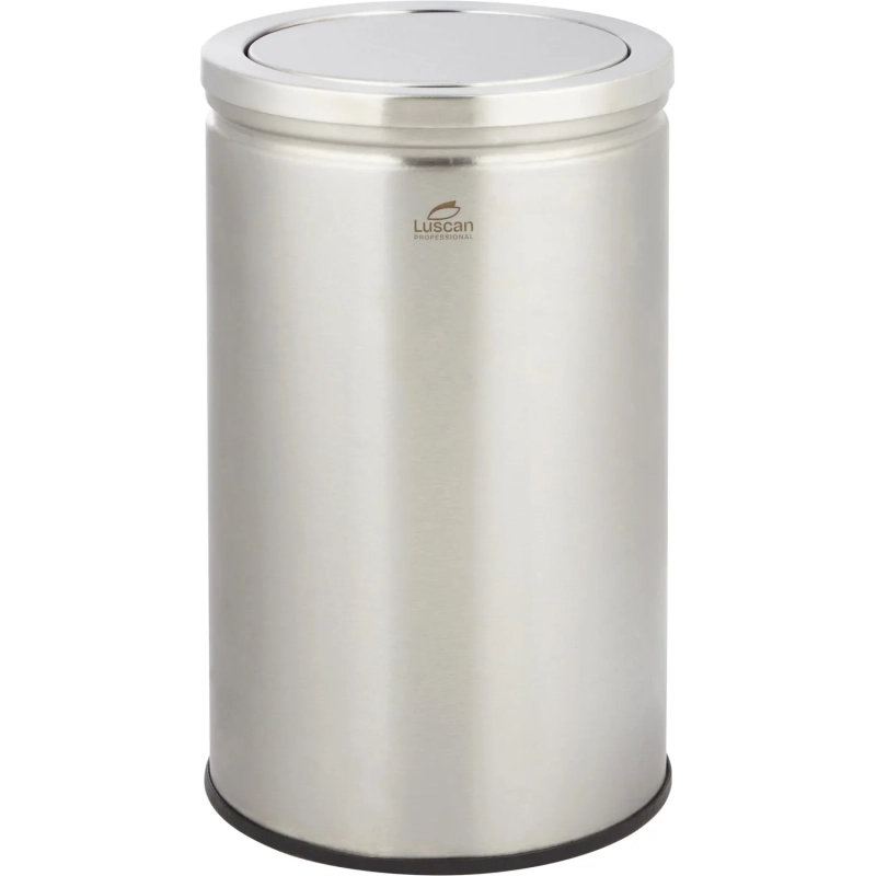 Ведро мусорное (урна) с качающ.крышкой нерж.сталь Luscan Professional 18л