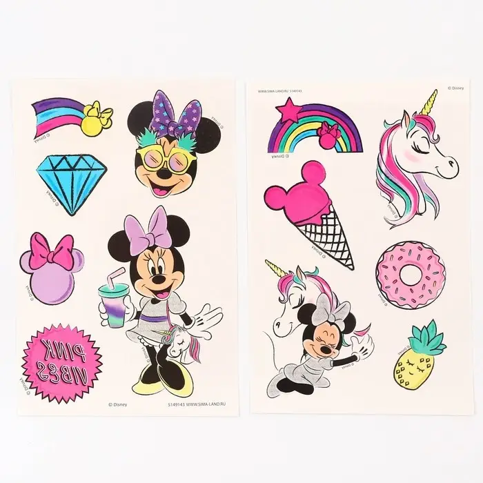 Набор детских татуировок «Минни Маус: Единорог» Набор детских татуировок «Минни Маус: Единорог»
