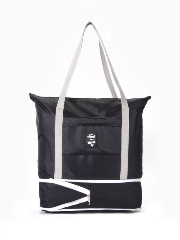 Сумка дорожная на молнии, чёрная Сумка дорожная на молнии, чёрная