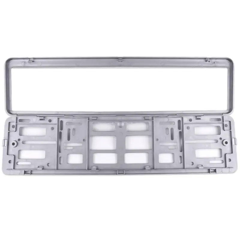 Рамка под номерной знак двусоставная (серебристый металлик) AVS RN-16