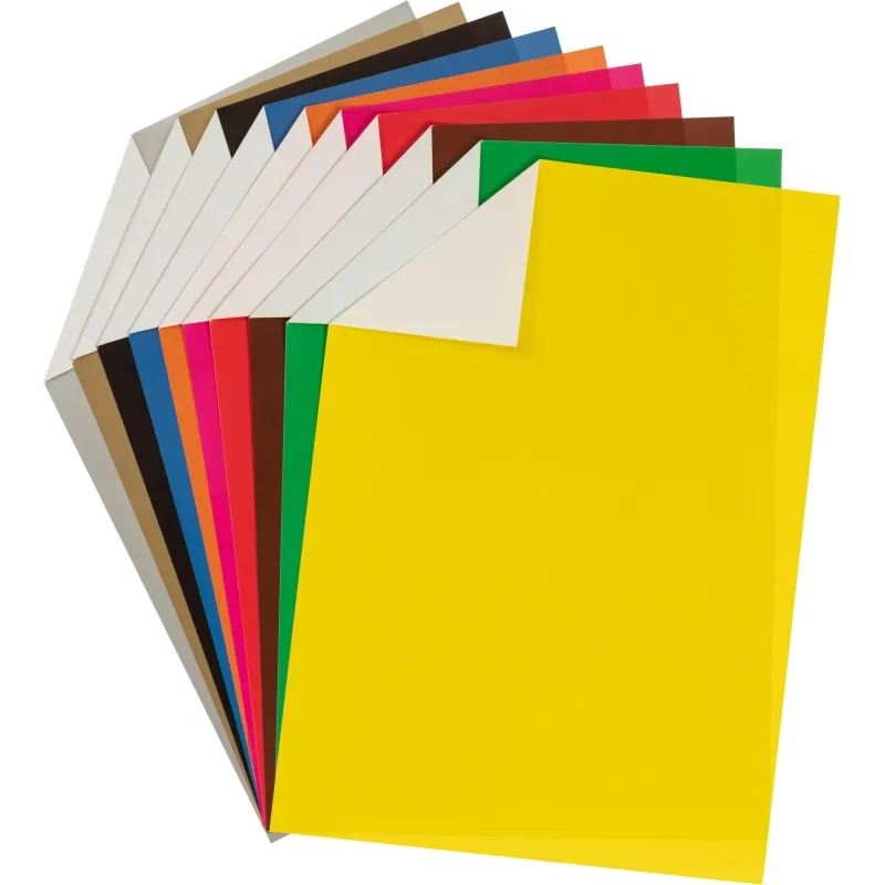 Бумага цветная Комус Класс 10л, 8цв+серебр/золото, А4,Живая природа,мелован