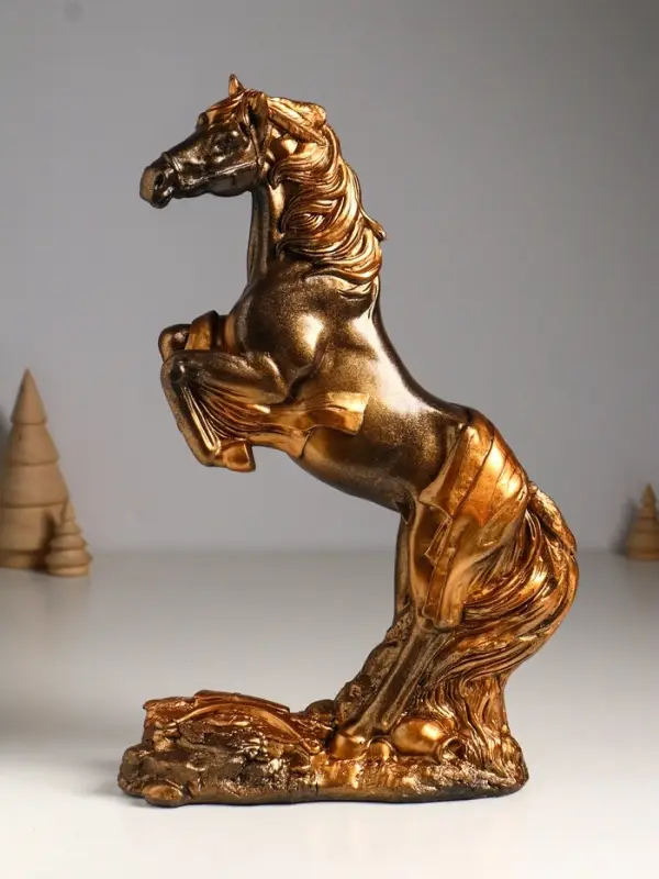 Фигура гипс &laquo;Победоносный конь&raquo;, 34&times;22&times;9 см, под бронзу