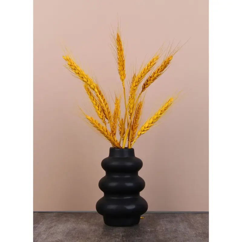 VETTA Вазон, 12x8x8 см, керамика, чёрный