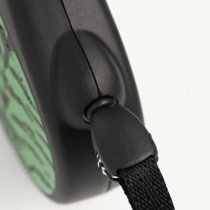 Рулетка Flexi Safari S, 5 м, трос, до 12 кг, green Tiger