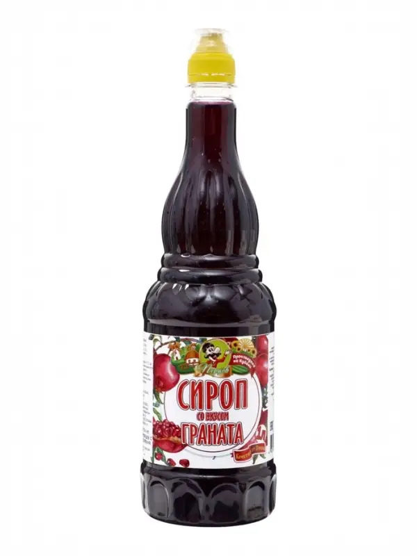 Сироп без сахара, вкус: гранат, 1 л.