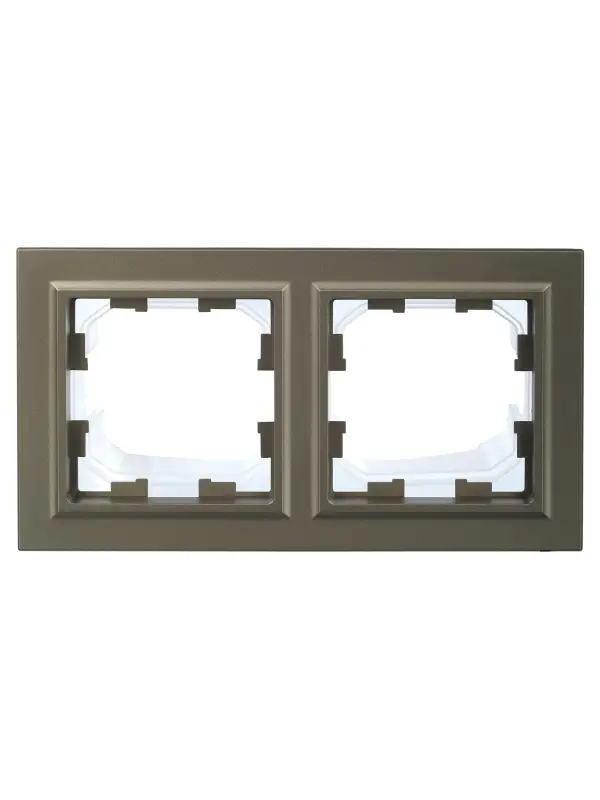 BRITE Рамка 2 поста IP44 РУ-2-БрШ-44 шампань