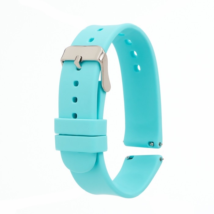 Ремешок для смарт-часов, 20 мм, силикон, бирюзовый Ремешок для смарт-часов, 20 мм, силикон, бирюзовый