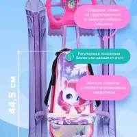 Снегокат &laquo;Лошадка&raquo;, со спинкой, розовый, фиолетовый, ТС4-1СЛ/Л Snow Cat