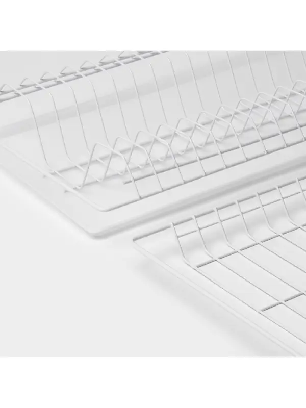 Сушилка для посуды с поддоном для шкафа 60 см, 56.5&times;25.6 см, белая