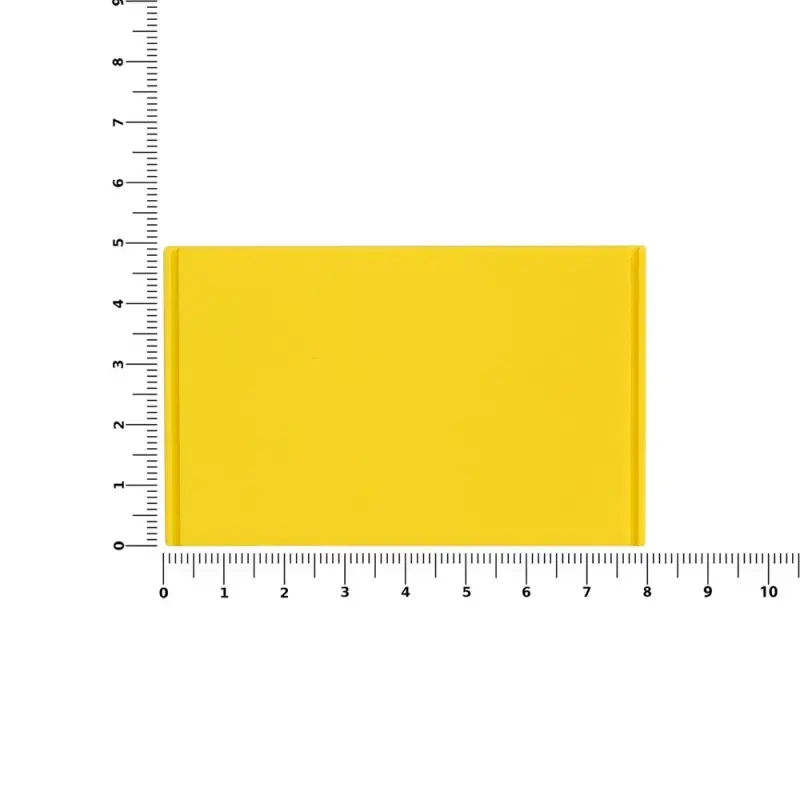 Лейбл из ПВХ Dzeta, XL, желтый