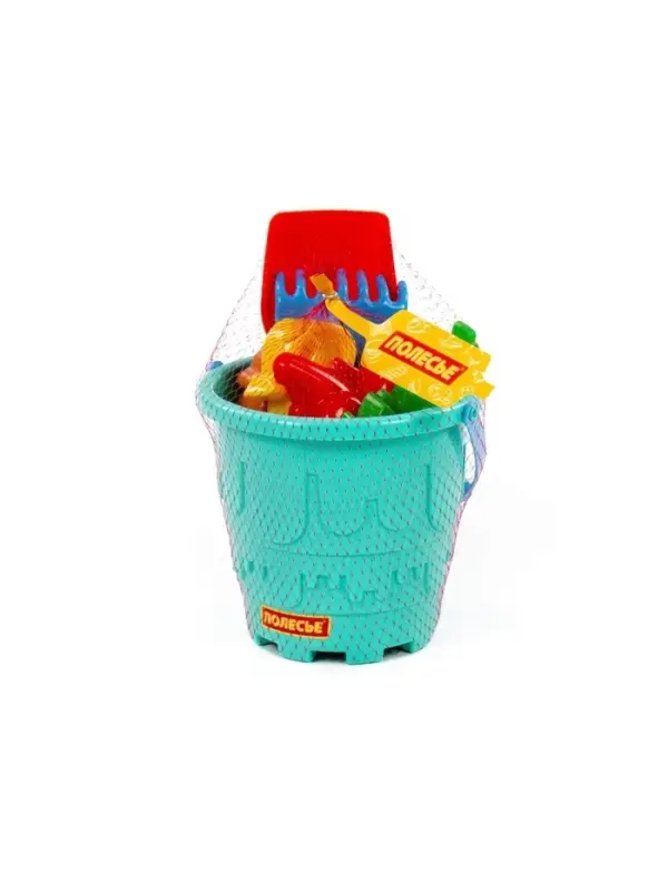 Набор игрушек для песочницы, 7 предметов: ведро, лопатка, грабельки, формочки, МИКС