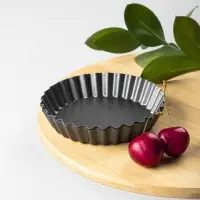 VETTA Набор форм для выпечки 4 шт "Тарталетка" 10,5х2см, угл.сталь, антипригарное покрытие