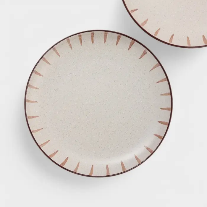 Тарелки Доляна &laquo;Скандинавия&raquo;, d=27 см, набор 2 шт., керамика, бежевые