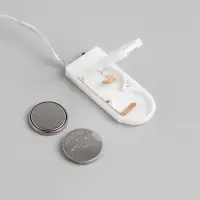 Гирлянда &laquo;Нить&raquo; 5 м, роса, IP20, серебристая нить, 50 LED, от батареек CR2032&times;2, свечение мульти