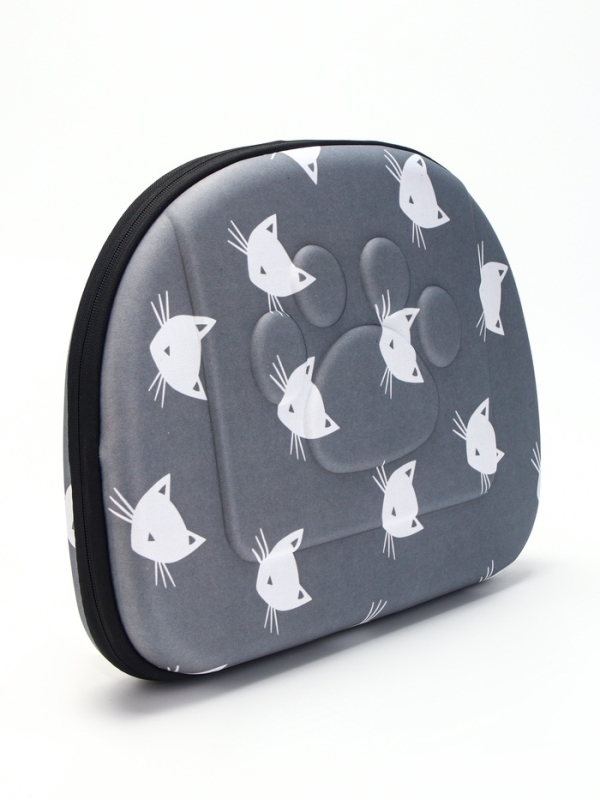 Складная сумка-переноска с отдельным входом, материал EVA, 43,5 х 28 х 33 см, серая Складная сумка-переноска с отдельным входом, материал EVA, 43,5 х 28 х 33 см, серая