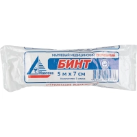 Бинт стер. 5мx7см, Навтекс&nbsp; пл.36г&nbsp; ШК05038/68606