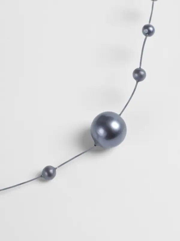 Жемчуг на леске, 3/8 мм, 9&plusmn;0.5 м, серый