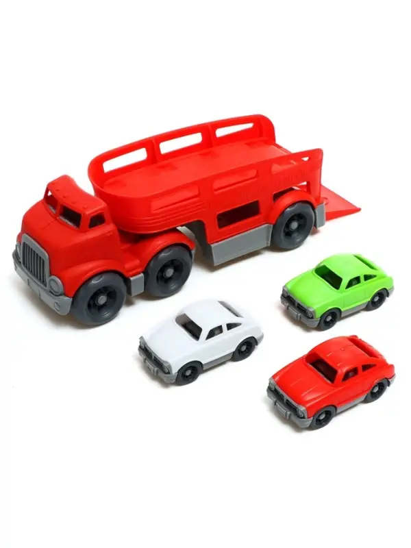 Грузовик - автовоз детский, с 3 машинками, цвет МИКС