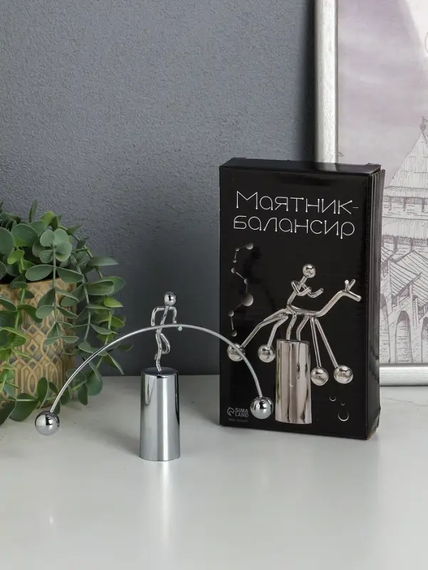 Маятник настольный антистресс &laquo;Человечек-эквилибрист&raquo;, 11.5&times;18&times;2.5 см