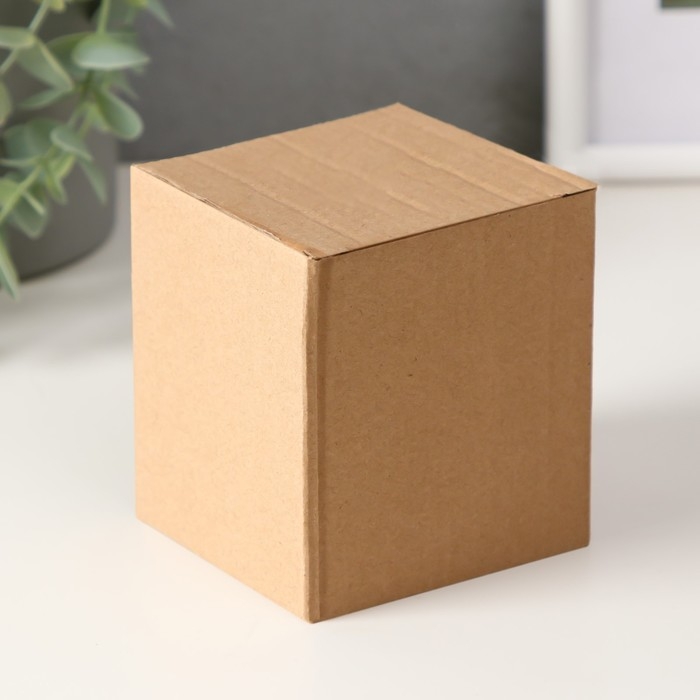 Банка для свечей стекло Банка для свечей стекло "Сумерки" прозрачный перламутр карамель 200 мл 8х8х8,5 см