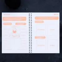 Дневник тренировок &laquo;Авокадо&raquo; на пружине, 25 листов