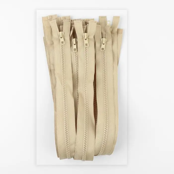 Молния «Трактор», №5, разъёмная, замок автомат, 50 см, бежевая Молния «Трактор», №5, разъёмная, замок автомат, 50 см, бежевая