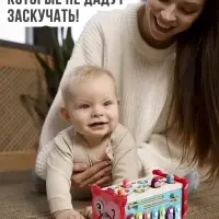 Развивающая игрушка ZABIAKA &laquo;Сортер-совушка&raquo;, 15 в 1, с подвижными элементами