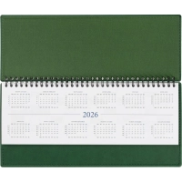 Планинг датированный 2026, зеленый 303х150 мм, 120 стр,АТТАСНЕ Вива