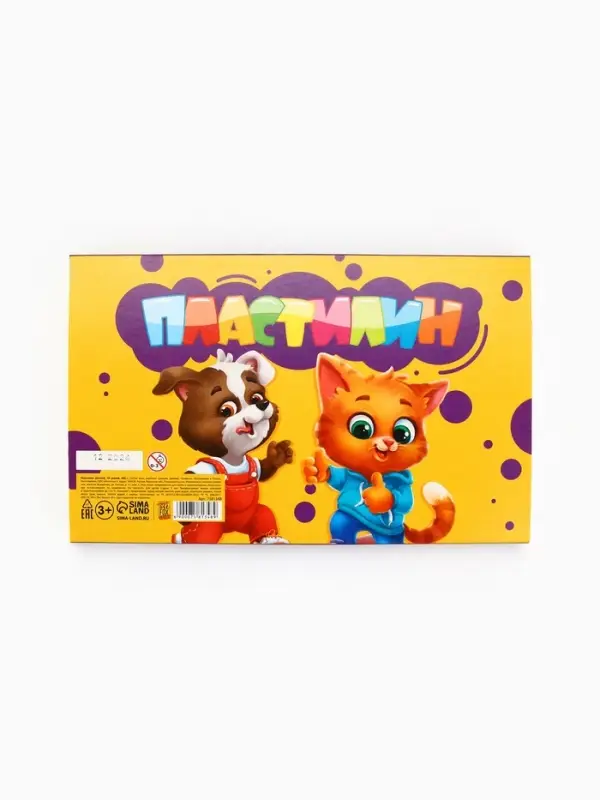 Пластилин 18 цветов, 360 г