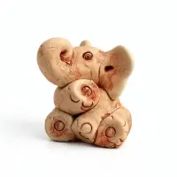 Фигурка &laquo;Слоненок&raquo;, 7&times;6.5&times;5 см, керамика, бежевый