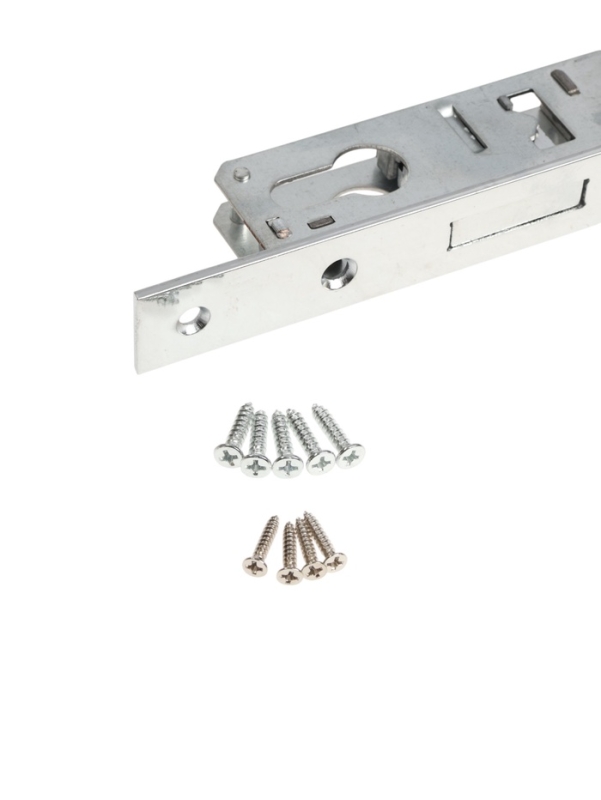 Замок врезной LOCKLAND, узкопрофильный, без ручек, Backset 20 мм, под ц/м, роликовая защелка