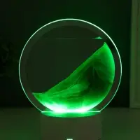 Светильник настольный СТАРТ Sands, LED, 10 Вт, USB, 16&times;16&times;20 см, 3хAA, зелёный