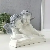 Фигура "Два ангела с книгой" 23х28х19 см, антик Фигура "Два ангела с книгой" 23х28х19 см, антик