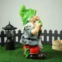 Садовая фигура из полистоуна &laquo;Гном с уткой&raquo;, 49&times;18&times;24 см