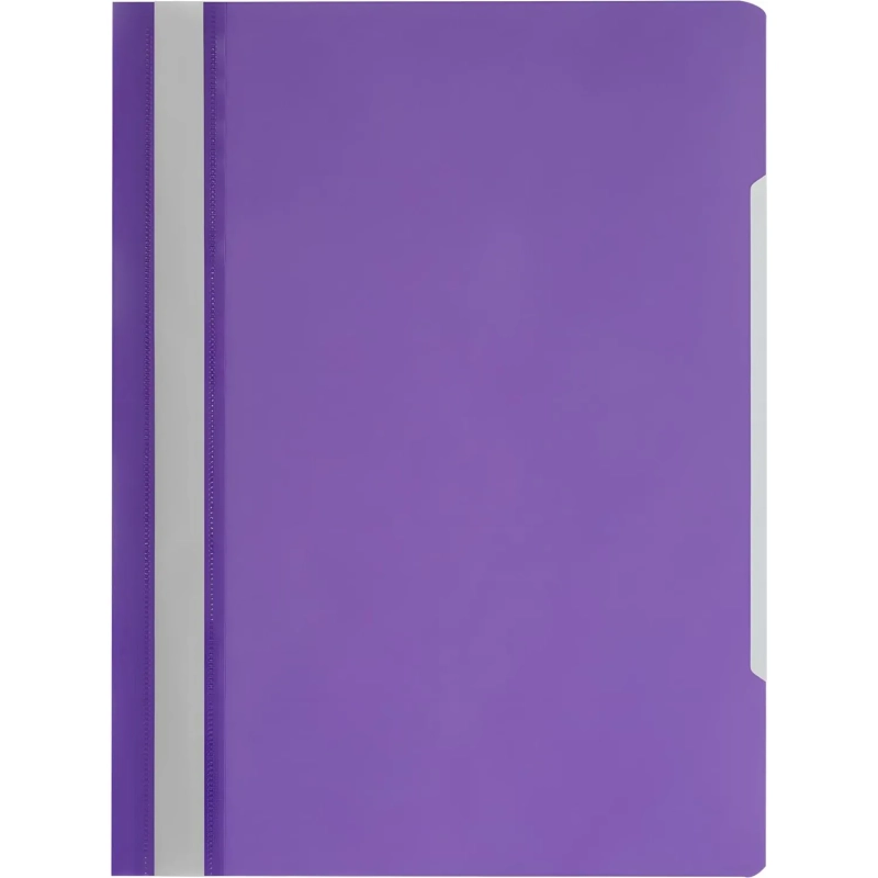 Скоросшиватель пластиковый A4 100/120, фиолетовый, 10шт/уп