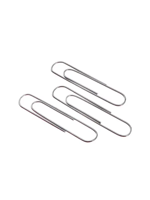 Скрепки 78 мм оцинкованные в пластиковой тубе 100 штук